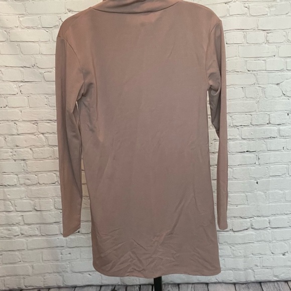 BP. Turtleneck A-Line Dress in Tan Antle - Picture 3 of 4